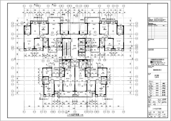 高新鼎盛铭城项目6号栋住宅楼建筑施工CAD图_图1