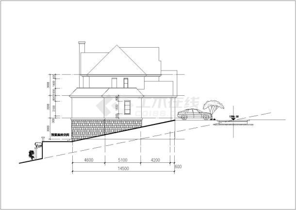 老外设计的独栋别墅建筑方案设计图-图二
