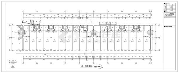 8.9商业楼建筑平面图-图一