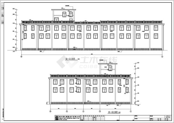 某地区三层物流仓库建筑设计施工图-图二