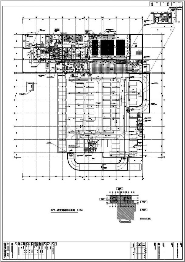 榆林办公楼中央空调散热器采暖暖通设计图-图二