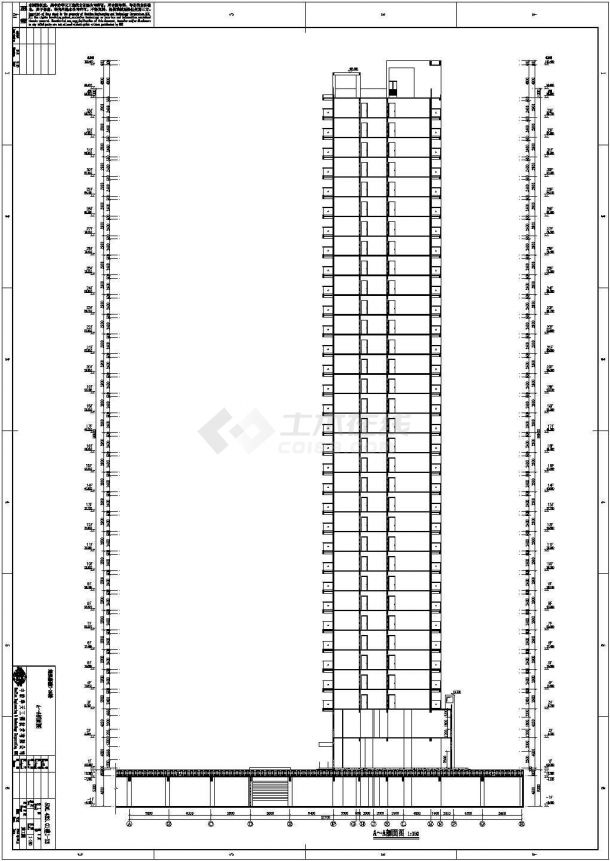 某地33层纯剪力墙住宅结构设计施工图（含建筑设计）-图一