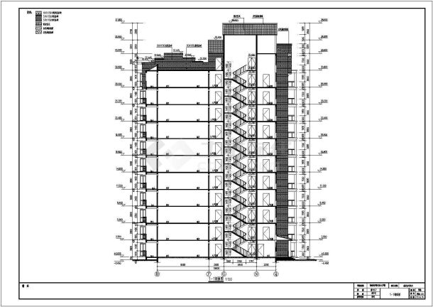 南方某住宅小区26A小高层住宅建筑设计施工图-图一