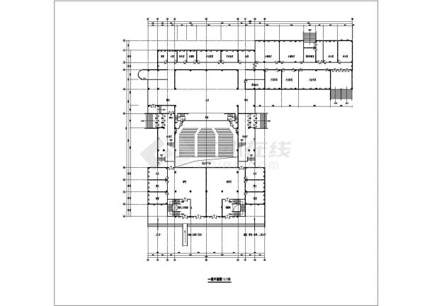 某地区三层电影院建筑方案设计图纸-图二