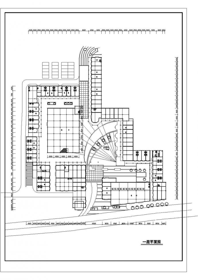 苏州某镇开发商开发的时代广场方案图_图1