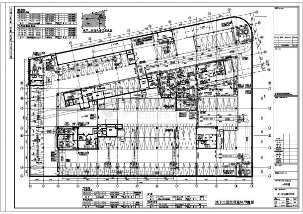 【上海】国际化商厦空调通风全套设计施工图纸-图一