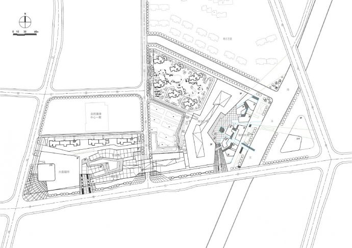 某地大型商业广场设计图_图1