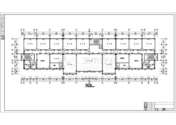 某地五层综合办公楼建筑设计施工图-图二