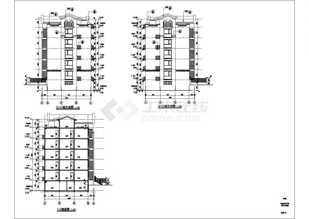 青岛市某5+1多层异形柱框架结构住宅施工图-图二