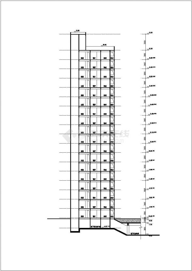 某地18层安置区户型、总图建筑方案设计-图一