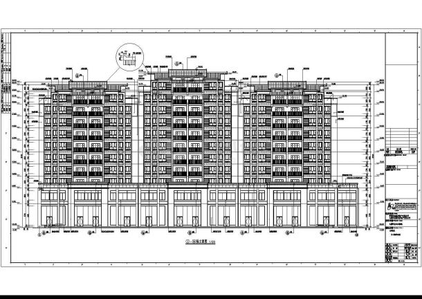 某地11层框架结构住宅全套建筑施工图-图一