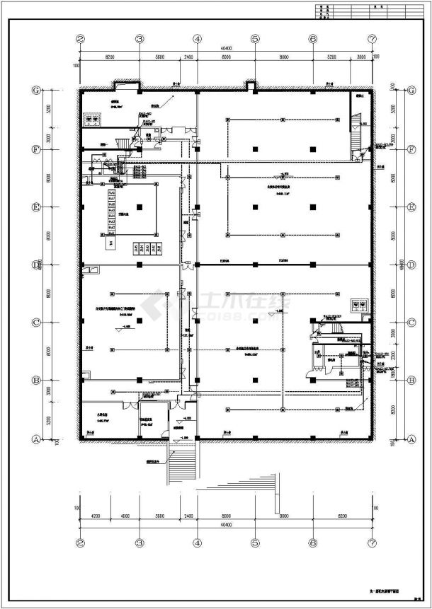 某9层办公楼集中控制型消防应急灯具系统设计图-图一