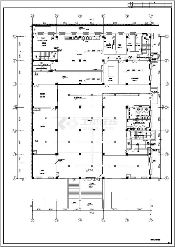 某9层办公楼集中控制型消防应急灯具系统设计图-图二