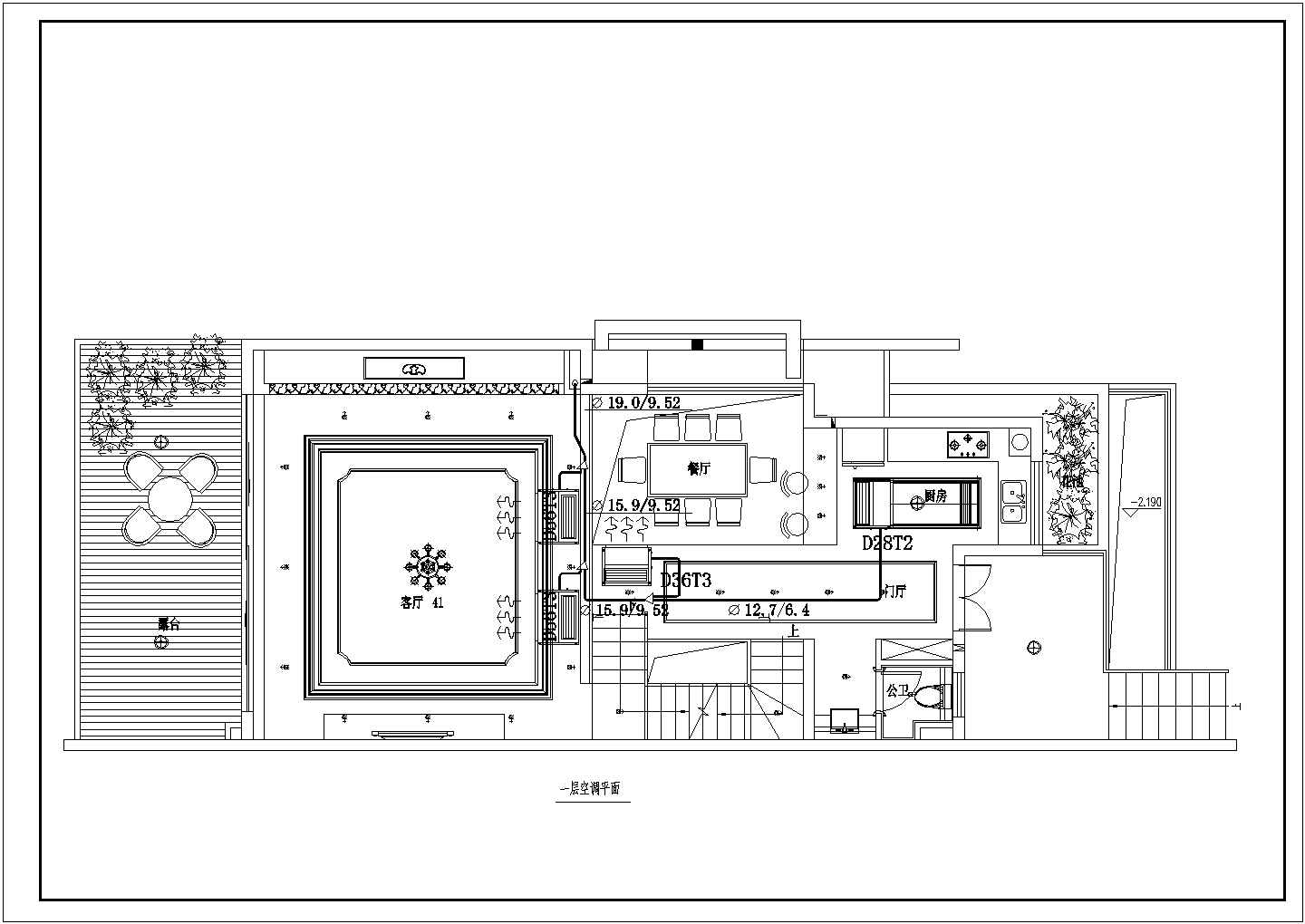 某三层别墅VRV系统中央空调暖通设计施工图