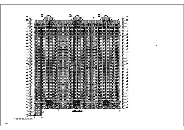 【山东】17层框架剪力墙结构高层住宅楼建筑施工图纸-图二