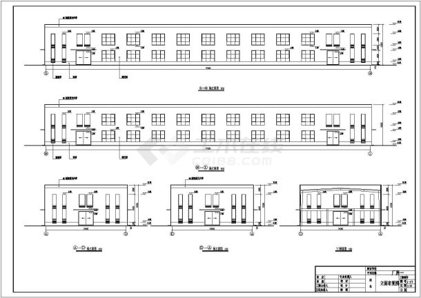 巢湖市某二层厂房建筑及结构设计施工图-图一