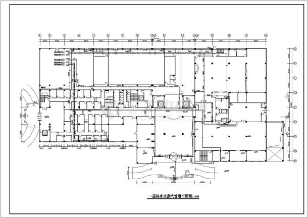 某小区五层砖混结构住宅楼给排水、消防工程施工图-图一