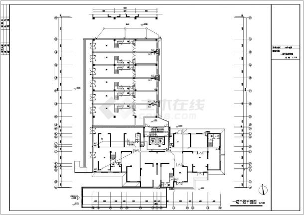 某地二十七层商住楼电气设计施工全图-图一