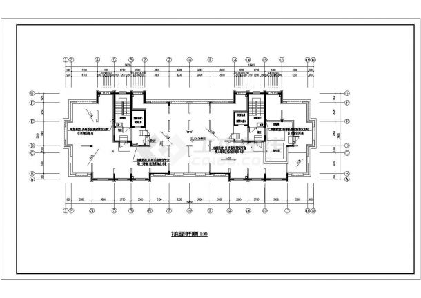 某十八层商业住宅楼电气设计施工图-图二