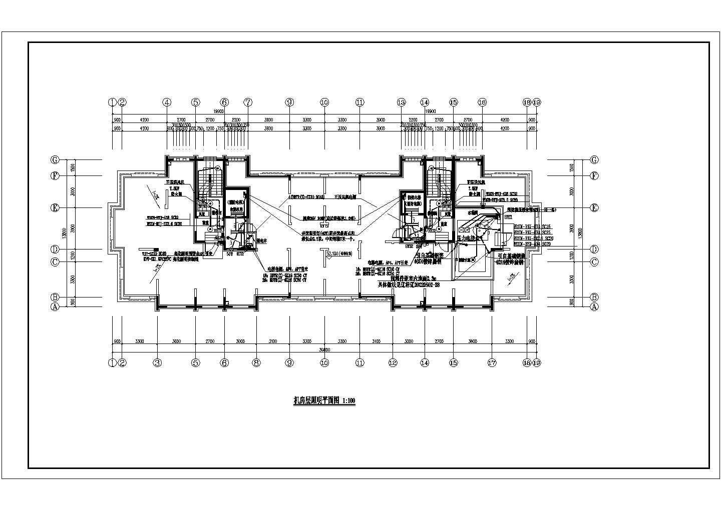 某十八层商业住宅楼电气设计施工图