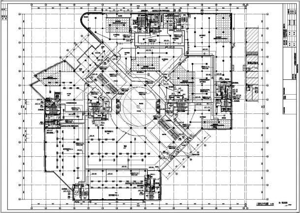 【上海】甲级院设计商业中心综合楼全套电气施工图纸（地上6层，地下两层）-图二