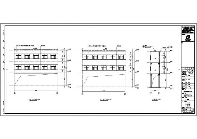 四川某两层钢结构连廊建筑结构及水电施工图_图1