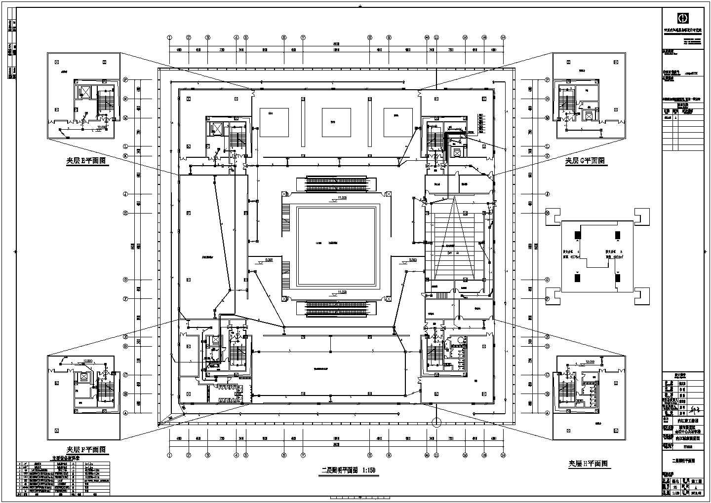 【四川】某地大型城市展览馆强电施工图纸