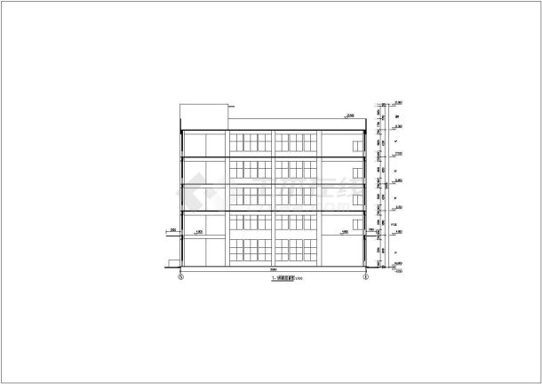 某地区四层工业厂房建筑设计施工图-图二