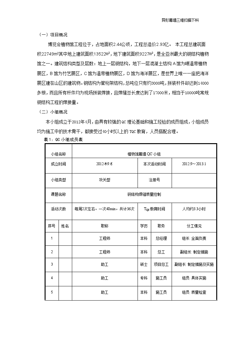 博览会展馆异形幕墙三维扫描下料技术创新汇报-图二