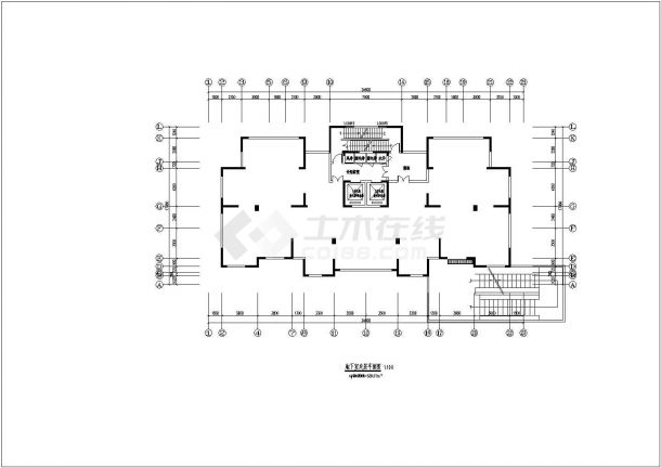 某小区二十六层住宅楼建筑设计方案图-图二