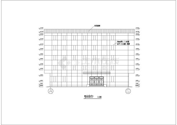 某五层框架教学楼建筑结构方案图纸-图二