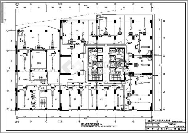 某地办公楼空调通风防排烟系统设计施工图-图二