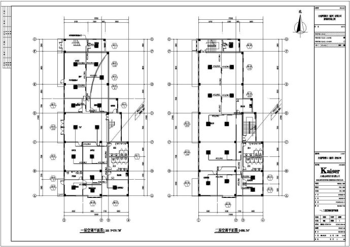 某地区三层办公楼VRV多联机系统方案图_图1