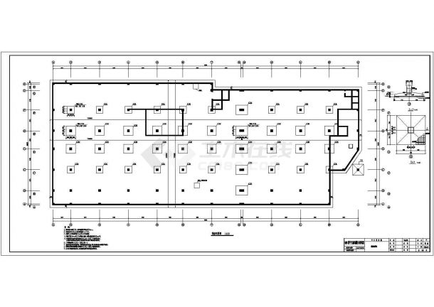 【山东】六层框架结构筏形基础商务楼结构施工图-图二