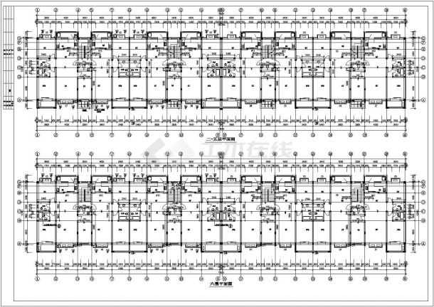 某地6层住宅楼全套建筑设计施工图-图二