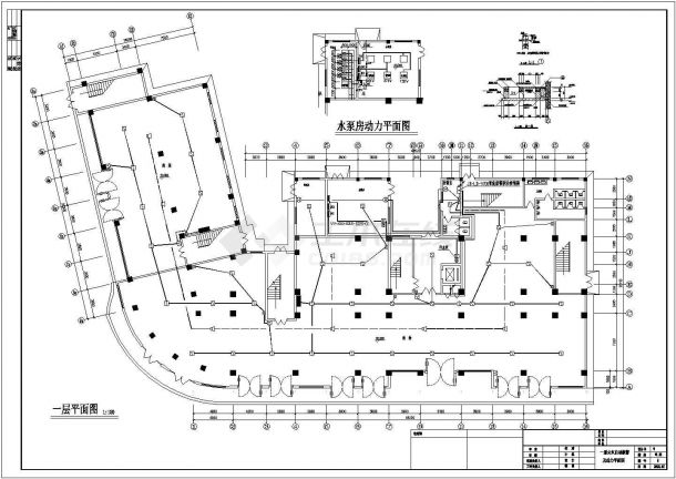 天津工程职业技术学院11层综合楼电气设方案图-图一