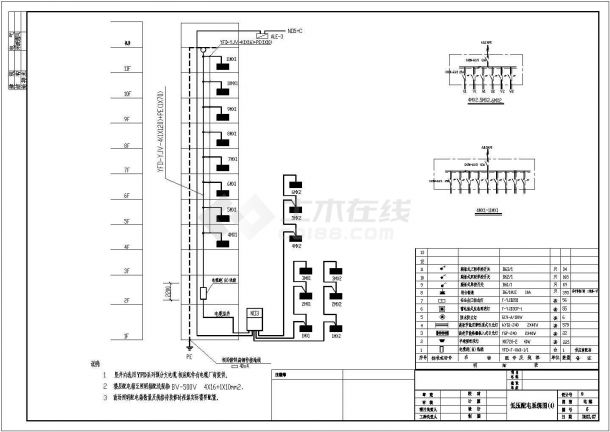 天津工程职业技术学院11层综合楼电气设方案图-图二
