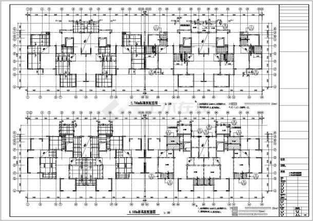 某地18层剪力墙结构住宅楼结构设计施工图-图二
