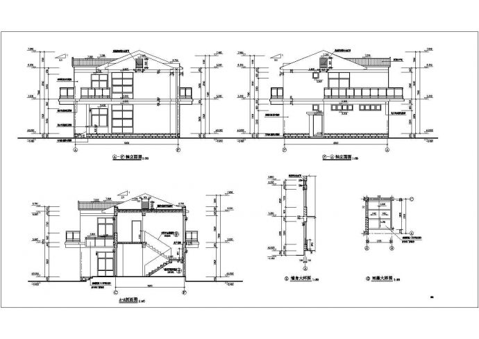 某地2层农村别墅建筑设计方案图纸_图1