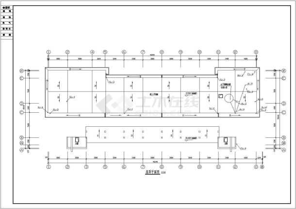 某地6层框架结构综合楼给排水施工图-图一