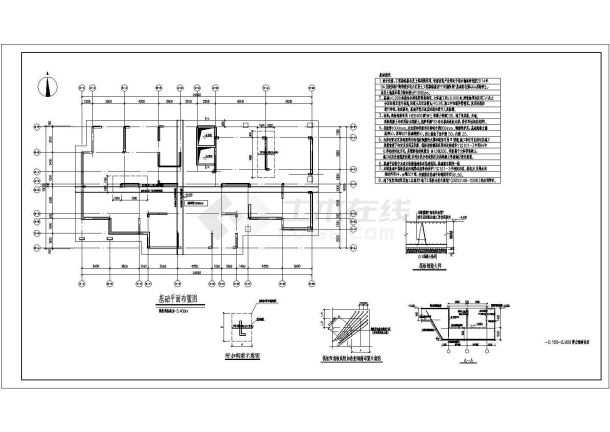 某地17层剪力墙结构住宅楼全套结构施工图（缺楼梯、雨篷、阳台等大样）-图二