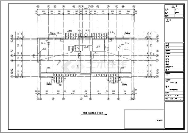 某小区十二层框架结构住宅楼给排水消防施工图-图二