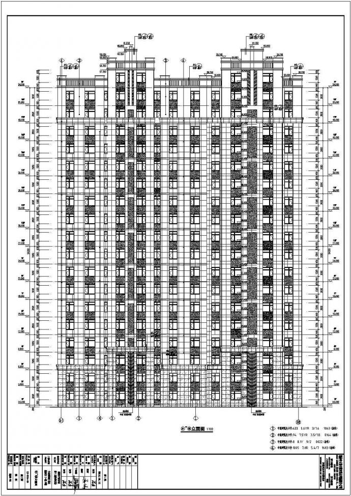新疆18层剪力墙结构住宅楼建筑设计方案图_图1
