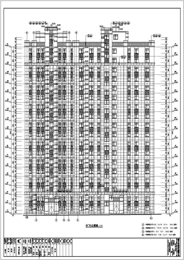 新疆18层剪力墙结构住宅楼建筑设计方案图-图二