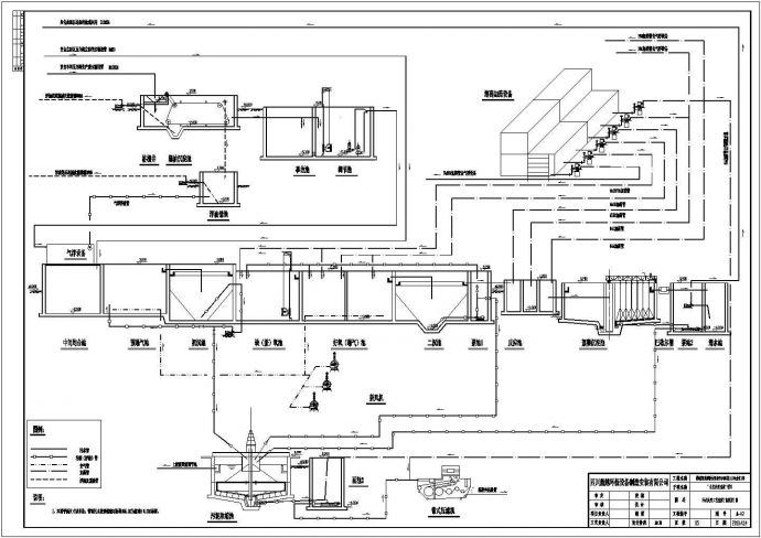 某钢铁集团焦化废水AO工艺设计图_图1
