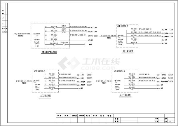 某酒店监控机房电气全套建筑施工图-图一