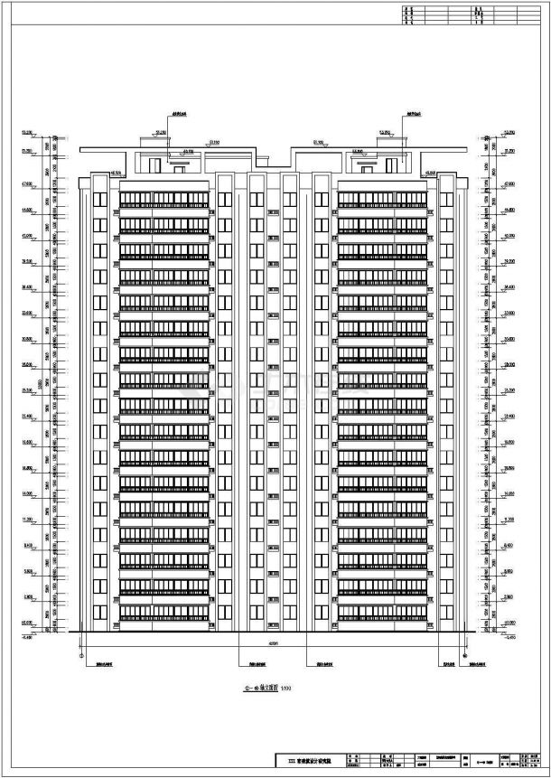 北方某地十七层住宅楼建筑设计方案图-图一