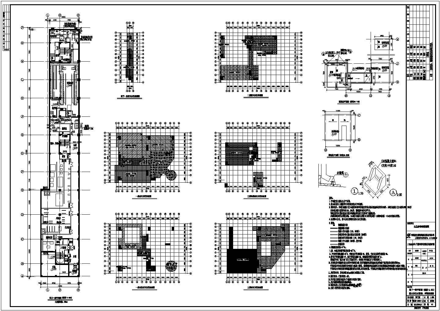 南方某地区三层科技馆建筑设计方案图