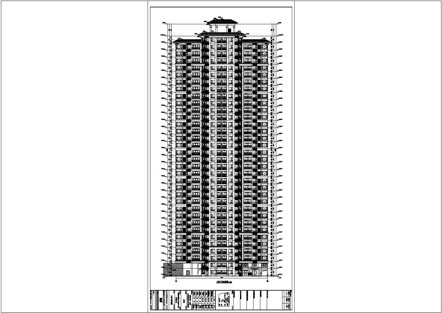 【郑州】34层住宅楼建筑设计施工图