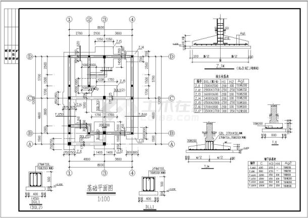 某地区3层框架结构别墅建筑设计施工图-图二